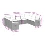 Set de sofás de jardín 9 pzas con cojines ratán sintético beige de , Conjuntos de jardín - Ref: Foro24-3259518, Precio: 617,2...