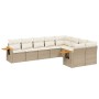 Set mit 9 Gartensofas mit beigen Kissen aus synthetischem Rattan von , Gartensets - Ref: Foro24-3259545, Preis: 679,92 €, Rab...