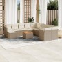 Garden sofa set 12 pieces and brown synthetic rattan cushions by , Garden sets - Ref: Foro24-3223979, Price: 720,97 €, Discou...