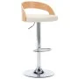 Kitchen stools 2 pcs synthetic leather curved wood cream by vidaXL, Kitchen stools - Ref: Foro24-283147, Price: 259,46 €, Dis...
