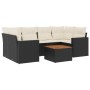 7-teiliges Garten-Esszimmerset und Kissen synthetisches Rattan schwarz von , Gartensets - Ref: Foro24-3224019, Preis: 406,79 ...