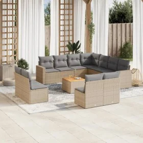 Garden sofa set 12 pieces and brown synthetic rattan cushions by , Garden sets - Ref: Foro24-3224183, Price: 705,74 €, Discou...