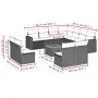 Garden sofa set 12 pieces and brown synthetic rattan cushions by , Garden sets - Ref: Foro24-3224183, Price: 705,74 €, Discou...