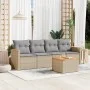 Garden sofa set with 5-piece synthetic rattan beige cushions by , Garden sets - Ref: Foro24-3258181, Price: 306,00 €, Discoun...