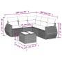 Gartensofa-Set mit Kissen, 6-teilig, beiges synthetisches Rattan von , Gartensets - Ref: Foro24-3253695, Preis: 454,45 €, Rab...