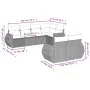 7-piece garden sofa set with gray PE rattan cushions by , Garden sets - Ref: Foro24-3253947, Price: 516,23 €, Discount: %