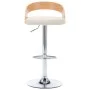 Kitchen stools 2 pcs synthetic leather curved wood cream by vidaXL, Kitchen stools - Ref: Foro24-283147, Price: 259,46 €, Dis...