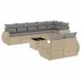 9-piece garden sofa set with beige synthetic rattan cushions by , Garden sets - Ref: Foro24-3253966, Price: 696,81 €, Discoun...