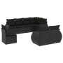 8-teiliges Gartensofa-Set und schwarze synthetische Rattankissen von , Gartensets - Ref: Foro24-3253972, Preis: 575,95 €, Rab...