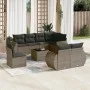9-teiliges Gartenmöbel-Set und graue synthetische Rattankissen von , Gartensets - Ref: Foro24-3253987, Preis: 625,78 €, Rabat...