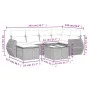 7-piece garden sofa set and beige synthetic rattan cushions by , Garden sets - Ref: Foro24-3254006, Price: 477,44 €, Discount: %