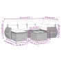 7-teiliges Gartensofa-Set und beigefarbene synthetische Rattankissen von , Gartensets - Ref: Foro24-3254006, Preis: 476,04 €,...