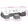 Gartensofa-Set mit beigen Kissen 8 Stück PE-Rattan von , Gartensets - Ref: Foro24-3254025, Preis: 549,93 €, Rabatt: %