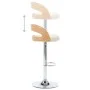 Kitchen stools 2 pcs synthetic leather curved wood cream by vidaXL, Kitchen stools - Ref: Foro24-283147, Price: 259,46 €, Dis...