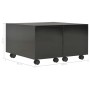 Mesa de centro madera de ingeniería negro brillante 60x60x35cm de vidaXL, Mesas de centro - Ref: Foro24-283722, Precio: 55,54...