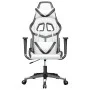 Schwarz-weißer Gaming-Stuhl aus Kunstleder von , Gaming-Stühle - Ref: Foro24-3143674, Preis: 116,11 €, Rabatt: %
