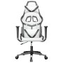 Schwarz-weißer Gaming-Stuhl aus Kunstleder von , Gaming-Stühle - Ref: Foro24-3143674, Preis: 115,91 €, Rabatt: %