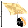 Manuell einziehbare Markise mit weißer und orangefarbener LED 100 cm von , Markisen - Ref: Foro24-145855, Preis: 87,51 €, Rab...