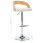 Kitchen stools 2 pcs synthetic leather curved wood cream by vidaXL, Kitchen stools - Ref: Foro24-283147, Price: 259,46 €, Dis...
