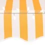 Manual retractable awning with white and orange LED 100 cm by , Awnings - Ref: Foro24-145855, Price: 84,95 €, Discount: %