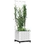 Pflanzgefäß mit weißem PP-Gitter 40x40x136 cm von , Töpfe und Pflanzgefäße - Ref: Foro24-153280, Preis: 54,68 €, Rabatt: %
