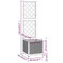 Pflanzgefäß mit weißem PP-Gitter 40x40x136 cm von , Töpfe und Pflanzgefäße - Ref: Foro24-153280, Preis: 54,68 €, Rabatt: %