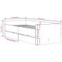 Bettrahmen aus geräucherter Eiche mit Schubladen 90x190 cm von , Betten und Lattenroste - Ref: Foro24-3207354, Preis: 130,17 ...