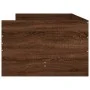 Brown oak bed frame with drawers 90x190 cm by , Beds and slatted bases - Ref: Foro24-3207356, Price: 164,29 €, Discount: %