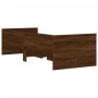 Estructura de cama con cajones roble marrón 90x190 cm de , Camas y somieres - Ref: Foro24-3207356, Precio: 166,77 €