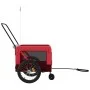 Pet Bicycle Trailer Iron Oxford Cloth Red Black by , pet strollers - Ref: Foro24-93943, Price: 111,04 €, Discount: %