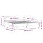 Sonoma-graues Holzwerkstoffbett mit Kopfteil 180 x 200 cm von , Betten und Lattenroste - Ref: Foro24-3207404, Preis: 169,73 €...