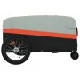 Black and orange iron bicycle trailer 45 kg by , Bicycle trailers - Ref: Foro24-94068, Price: 89,21 €, Discount: %