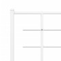 Bettgestell aus Metall mit weißem Kopfteil 120x190 cm von , Betten und Lattenroste - Ref: Foro24-355607, Preis: 88,50 €, Raba...