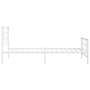 Metallbettgestell mit Kopf- und Fußteil weiß 107x203 cm von , Betten und Lattenroste - Ref: Foro24-355624, Preis: 67,25 €, Ra...