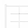 Metal bed frame with headboard and white footboard 120x200 cm by , Beds and slatted bases - Ref: Foro24-355626, Price: 87,60 ...