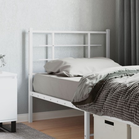 Kopfteil aus weißem Metall, 100 cm von , Kopf- und Fußteile - Ref: Foro24-355639, Preis: 24,33 €, Rabatt: %