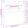 Kopfteil aus weißem Metall, 100 cm von , Kopf- und Fußteile - Ref: Foro24-355639, Preis: 23,98 €, Rabatt: %