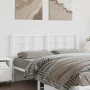 Cabecero de metal blanco 160 cm de , Cabeceros y pies de cama - Ref: Foro24-355645, Precio: 35,44 €, Descuento: %