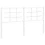 Kopfteil aus weißem Metall, 160 cm von , Kopf- und Fußteile - Ref: Foro24-355645, Preis: 35,44 €, Rabatt: %