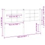 Cabecero de metal blanco 160 cm de , Cabeceros y pies de cama - Ref: Foro24-355645, Precio: 36,05 €, Descuento: %