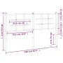Cabecero de metal blanco 160 cm de , Cabeceros y pies de cama - Ref: Foro24-355645, Precio: 35,44 €, Descuento: %