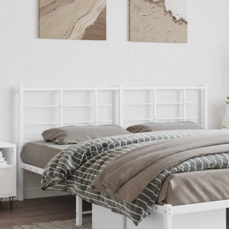 Kopfteil aus weißem Metall, 193 cm von , Kopf- und Fußteile - Ref: Foro24-355647, Preis: 34,29 €, Rabatt: %