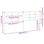 Cabecero de metal blanco 193 cm de , Cabeceros y pies de cama - Ref: Foro24-355647, Precio: 34,29 €, Descuento: %