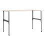 Estructura de banco de trabajo 2 uds metal 85x(69-95,5)cm gris