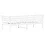 Sofá cama madera maciza de pino blanco 90x190 cm de , Camas y somieres - Ref: Foro24-842879, Precio: 123,82 €, Descuento: %