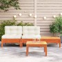2-Sitzer-Gartensofa mit Kissen und Fußstütze von , Modulare Sofas für den Außenbereich - Ref: Foro24-838182, Preis: 157,86 €,...