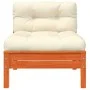 2-seater garden sofa with cushions and footrest by , Modular outdoor sofas - Ref: Foro24-838182, Price: 156,62 €, Discount: %