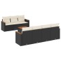 Set de sofás de jardín 8 piezas y cojines ratán sintético negro de , Conjuntos de jardín - Ref: Foro24-3258206, Precio: 476,7...
