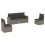 Garden sofa set with cushions 5 pieces gray synthetic rattan by , Garden sets - Ref: Foro24-3258252, Price: 300,29 €, Discoun...