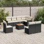 8-piece garden sofa set and black synthetic rattan cushions by , Garden sets - Ref: Foro24-3258451, Price: 502,85 €, Discount: %